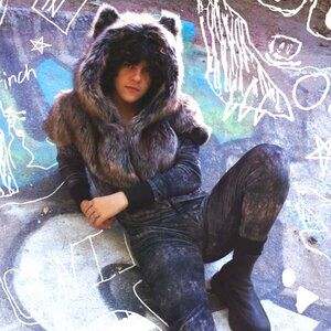 Spirithoods Grazer Wolf Faux Fur Onesie Jumpsuit Rave Festival Medium Small